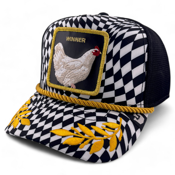 Goorin Bros Winner Winner Chicken Dinner WWCD The Farm Adjustable Trucker Hat - Picture 1 of 7